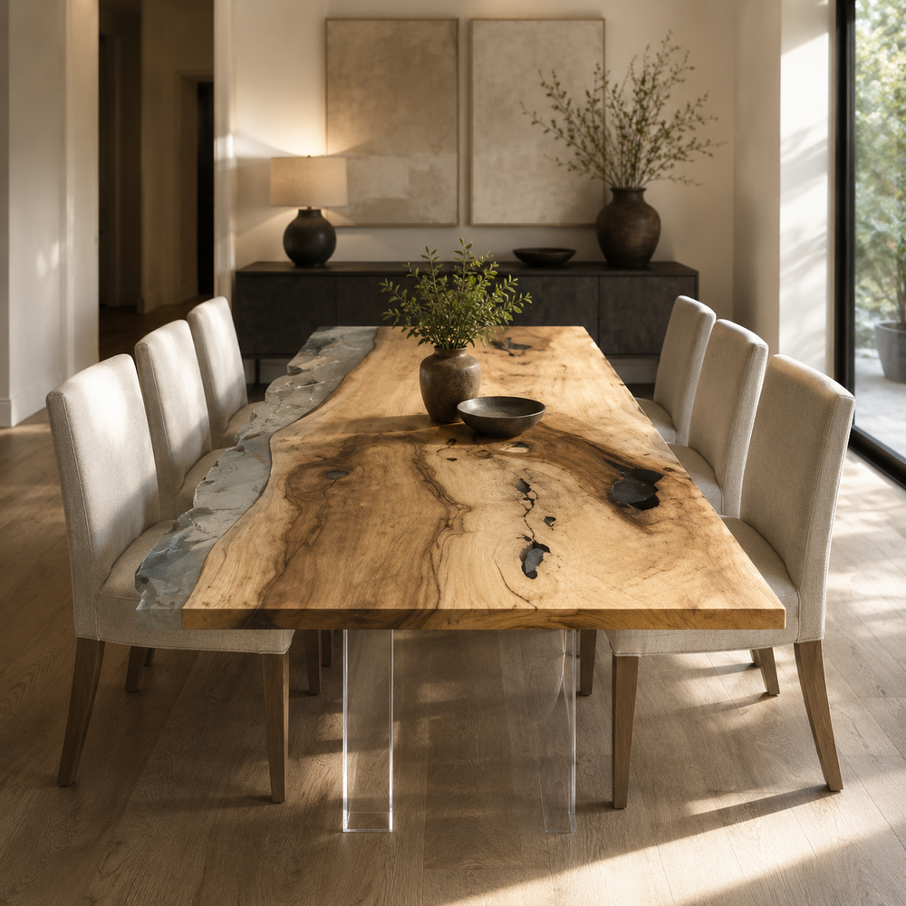 Ash Epoxy Table