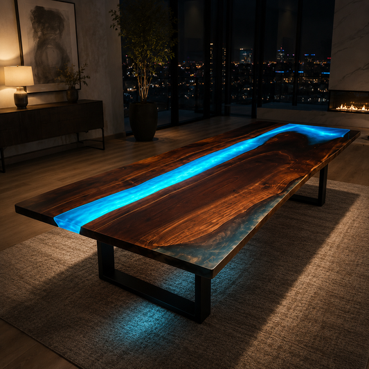 Table With LED Light