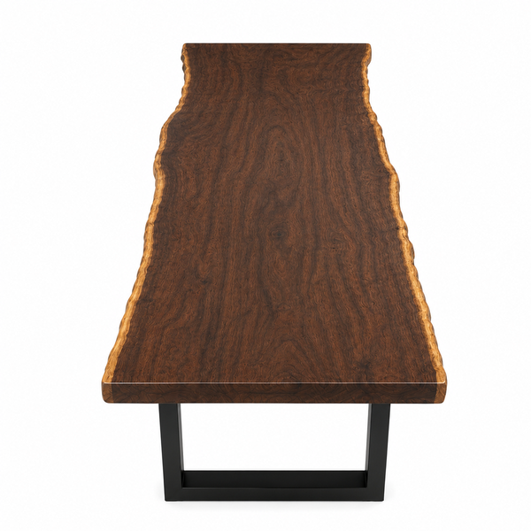 Black Walnut Natural Edge Epoxy Resin Dining Table