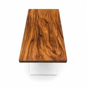 Walnut Amber Grain Wood Slab Table