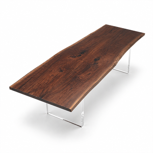 Black Walnut Live Edge Wood Slab Table