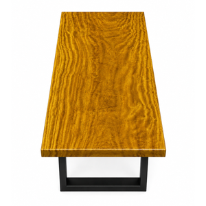 African golden nanmu Luxury Grain Solid Wood Slab Table