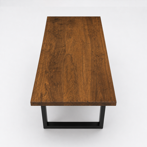 Black Walnut Straight Edge Solid Wood Slab Table