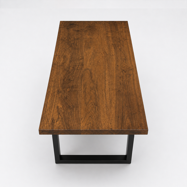 Black Walnut Straight Edge Solid Wood Slab Table
