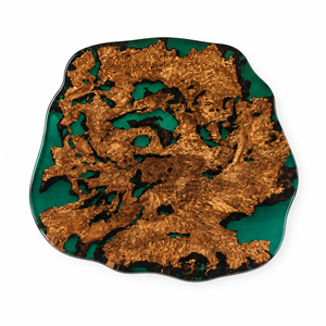 Cunninghamia Emerald Luxury Live Edge Epoxy Resin Coffee Table