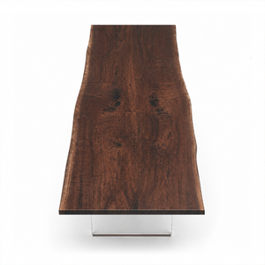 Black Walnut Live Edge Wood Slab Table
