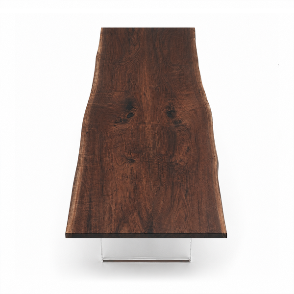 Black Walnut Live Edge Wood Slab Table
