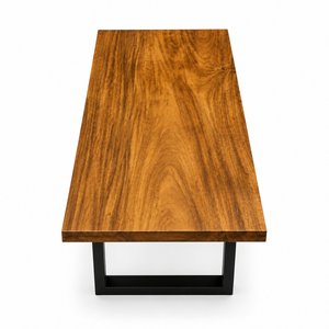 Walnut Modern Square Edge Handcrafted Wood Slab Table