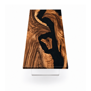 Walnut Black River Flow Epoxy Resin Conference Table