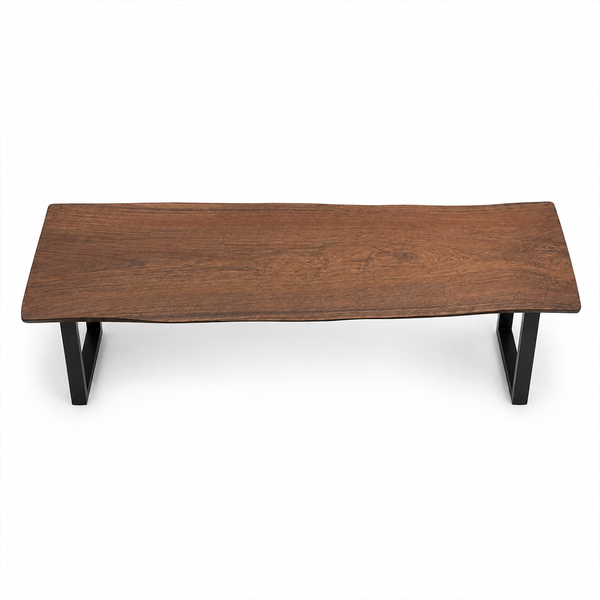 Black Walnut Subtle Live Edge Solid Wood Slab Table