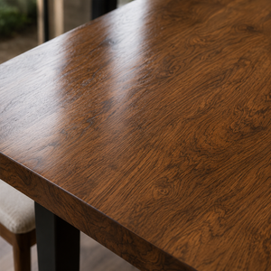 Black Walnut Straight Edge Solid Wood Slab Table