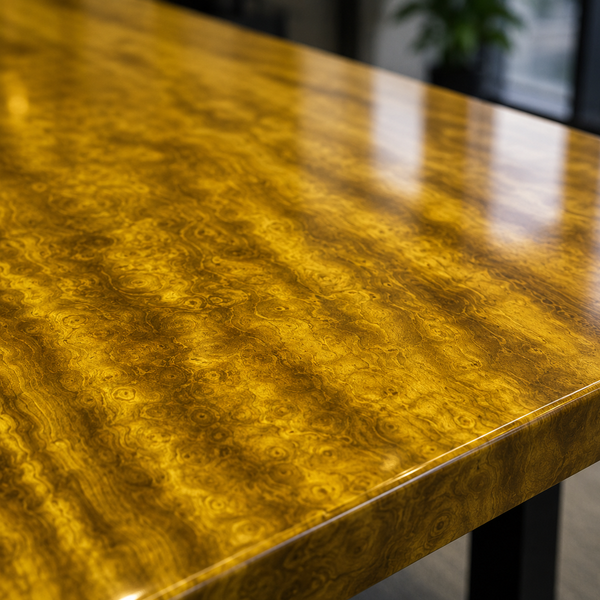 African golden nanmu Luxury Grain Solid Wood Slab Table