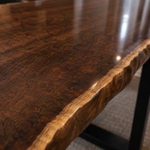 Black Walnut Natural Edge Epoxy Resin Dining Table