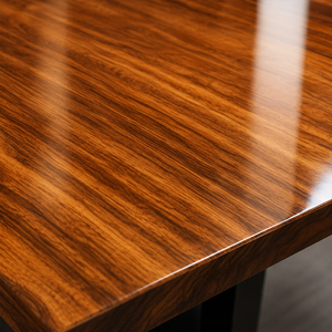 Walnut Modern Square Edge Handcrafted Wood Slab Table